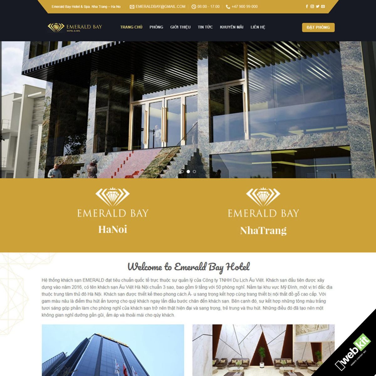 Thiết kế website giới thiệu khách sạn - WebKit 6227